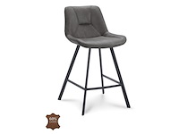 2x luxe barkruk, 65, bull grey - afbeelding 1 van  2