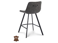 2x luxe barkruk, 65, bull grey - afbeelding 2 van  2