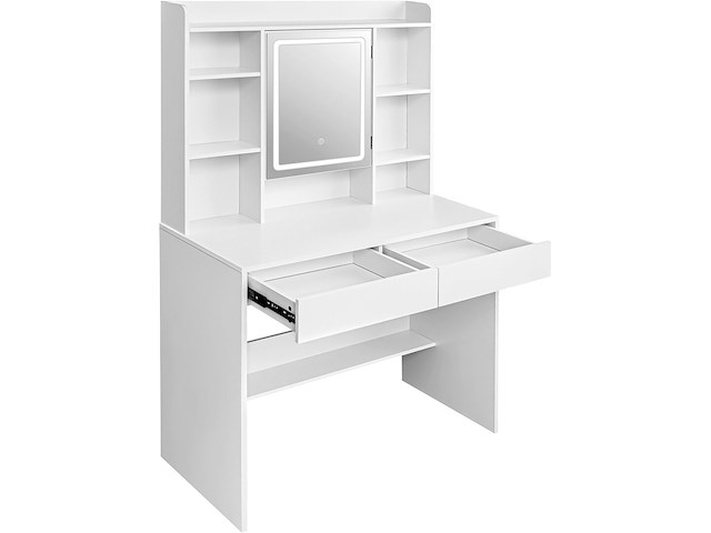 2x luxe make-up tafel met spiegel en led verlichting - afbeelding 1 van  5