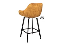 2x luxe roterende barkruk, 80, adore cognac - afbeelding 2 van  2