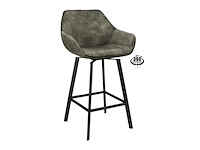 2x luxe roterende barkruk, 80, adore green - afbeelding 1 van  2