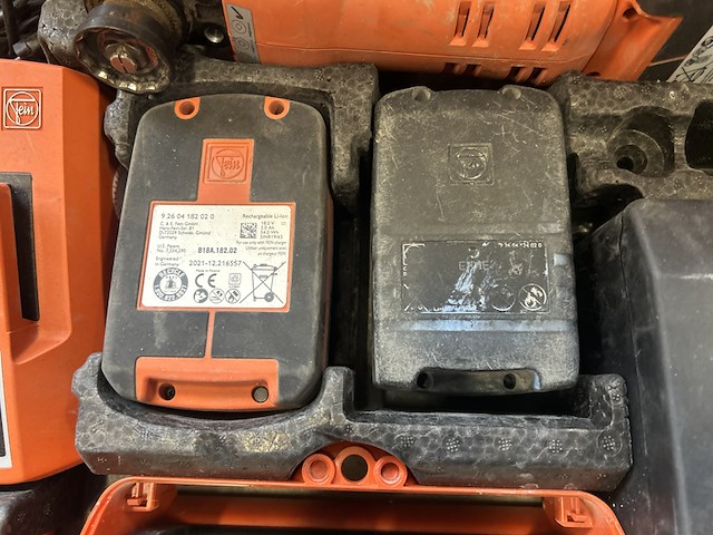 2x machine met oscillerende beweging met 2x accu, 2x lader fein, supercut - afbeelding 1 van  8