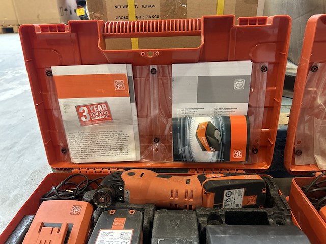 2x machine met oscillerende beweging met 2x accu, 2x lader fein, supercut - afbeelding 5 van  8