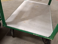 2x magazijnwagen met los rvs blad - afbeelding 6 van  6