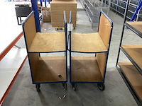 (2x) magazijnwagens / etagewagens