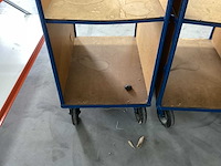 (2x) magazijnwagens / etagewagens - afbeelding 2 van  3