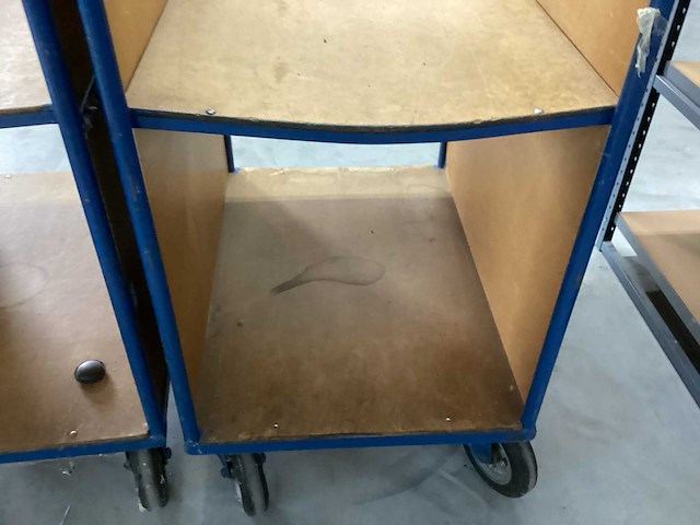 (2x) magazijnwagens / etagewagens - afbeelding 3 van  3