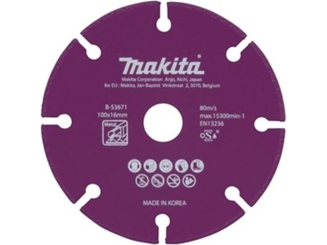 2x makita b-53671 diamantschijf 100mm staal makita - afbeelding 1 van  2
