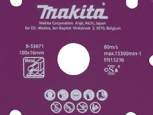 2x makita b-53671 diamantschijf 100mm staal makita - afbeelding 2 van  2