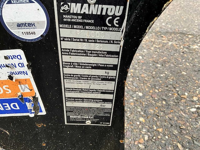 2x manitou p4000 hijsjip - afbeelding 3 van  12
