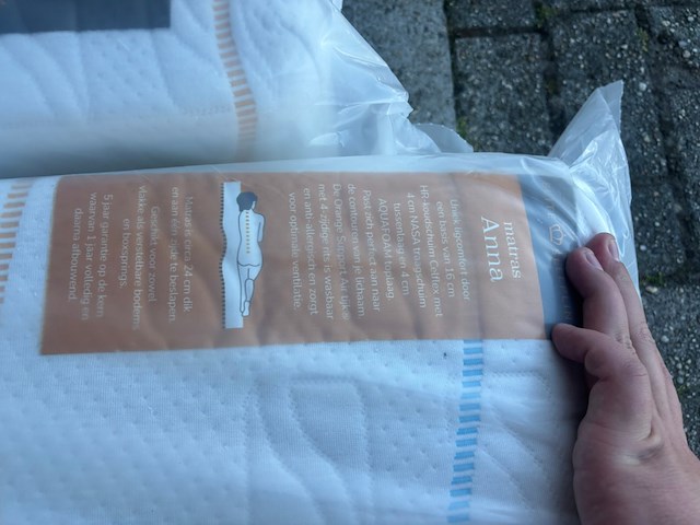 2x matras anna koudschuim/traagschuim hypride 80x200, anna - afbeelding 4 van  4