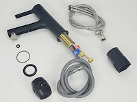 2x mawialix wastafelkraan - uittrekbare uitloop - mat zwart - afbeelding 2 van  6