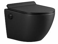 2x mawialux bidet inbouw wandcloset - mat zwart - afbeelding 2 van  5