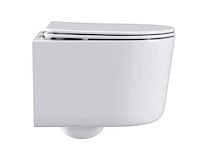 2x mawialux compact inbouw wandclosetten met closetzittingen glans wit - afbeelding 3 van  8