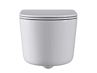 2x mawialux compact inbouw wandclosetten met closetzittingen glans wit - afbeelding 4 van  8