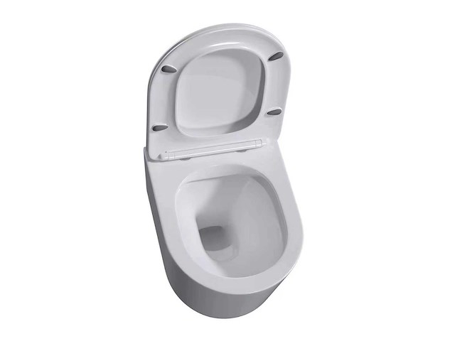 2x mawialux compact inbouw wandclosetten met closetzittingen glans wit - afbeelding 6 van  8