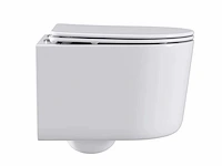 2x mawialux compact inbouw wandclosetten met closetzittingen glans wit - afbeelding 3 van  8