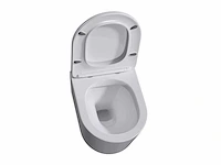 2x mawialux compact inbouw wandclosetten met closetzittingen glans wit - afbeelding 5 van  7