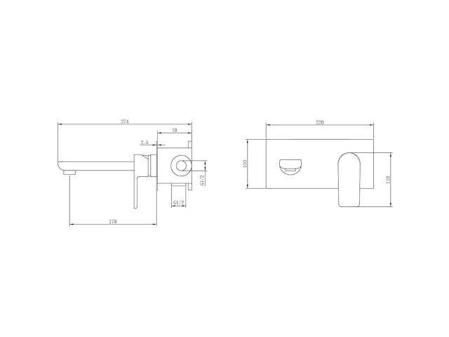 2x mawialux inbouw muurkraan - chrome - afbeelding 4 van  4