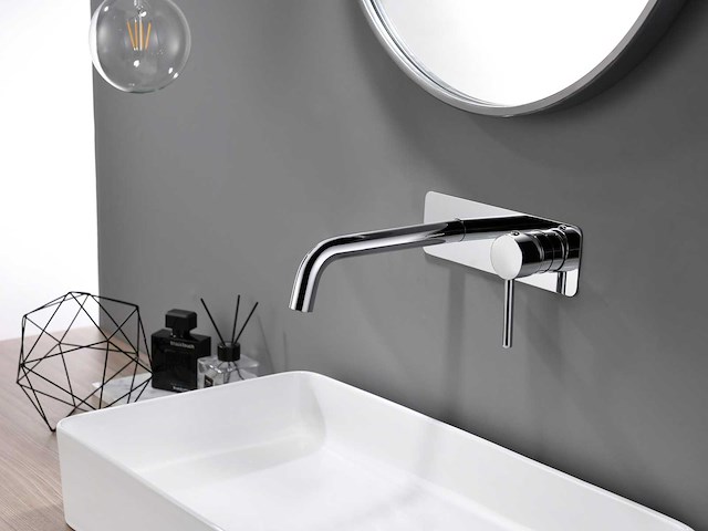 2x mawialux inbouw muurkraan - chroom - afbeelding 3 van  9