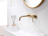 2x mawialux inbouw muurkraan - geborsteld goud - afbeelding 2 van  7