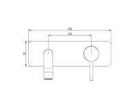 2x mawialux inbouw muurkraan - rvs - afbeelding 8 van  9