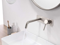 2x mawialux inbouw muurkraan - rvs - afbeelding 2 van  9