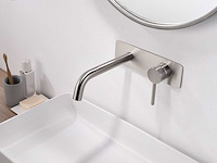 2x mawialux inbouw muurkraan - rvs - afbeelding 3 van  9