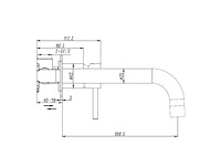 2x mawialux inbouw muurkraan - rvs - afbeelding 6 van  9