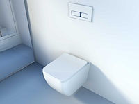 2x mawialux inbouw wandcloset met closetzitting - glans wit - afbeelding 5 van  11