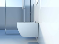 2x mawialux inbouw wandcloset met closetzitting - glans wit - afbeelding 7 van  11