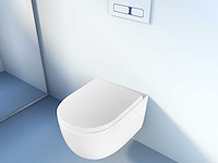 2x mawialux inbouw wandcloset met closetzitting - turbo flush - glans wit - afbeelding 8 van  11