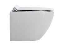 2x mawialux inbouw wandcloset met closetzitting glans wit - afbeelding 5 van  11