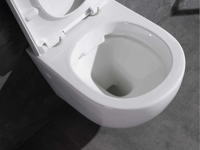 2x mawialux inbouw wandcloset met closetzitting glans wit - afbeelding 6 van  11