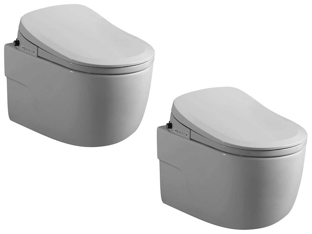 2x mawialux inbouw wandcloset met reiniging en automatische closetzitting - afbeelding 1 van  15