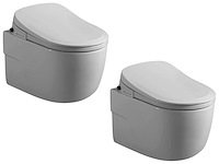 2x mawialux inbouw wandcloset met reiniging en automatische closetzitting - afbeelding 1 van  15