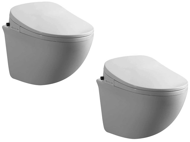 2x mawialux inbouw wandcloset met reiniging en automatische closetzitting - afbeelding 1 van  15