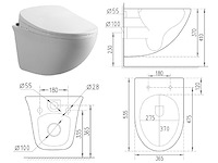 2x mawialux inbouw wandcloset met reiniging en automatische closetzitting - afbeelding 12 van  12