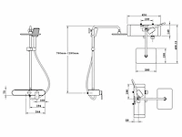 2x mawialux opbouw regendoucheset - digitaal display - afbeelding 7 van  7