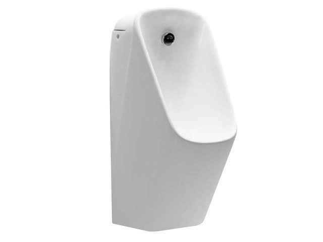2x mawialux urinoir met automatische spoeling glans wit - afbeelding 2 van  5