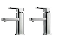 2x mawialux wastafelkraan - chroom - afbeelding 1 van  11