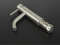 2x mawialux wastafelkraan - laag model - geborsteld rvs of koper (mat en glans) - afbeelding 2 van  17