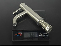 2x mawialux wastafelkraan - laag model - geborsteld rvs of koper (mat en glans) - afbeelding 4 van  17