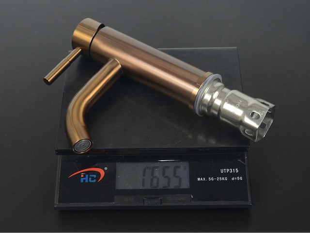 2x mawialux wastafelkraan - laag model - geborsteld rvs of koper (mat en glans) - afbeelding 8 van  17