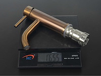 2x mawialux wastafelkraan - laag model - geborsteld rvs of koper (mat en glans) - afbeelding 8 van  17