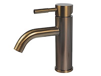 2x mawialux wastafelkraan - laag model - geborsteld rvs of koper (mat en glans) - afbeelding 10 van  17