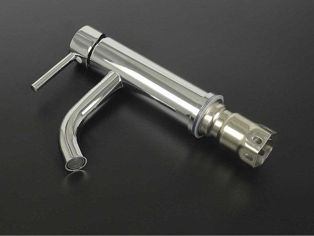 2x mawialux wastafelkraan - laag model - geborsteld rvs of koper (mat en glans) - afbeelding 11 van  17