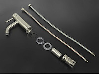 2x mawialux wastafelkraan - laag model - geborsteld rvs of koper (mat en glans) - afbeelding 16 van  17