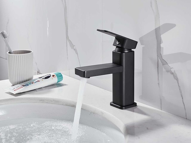 2x mawialux wastafelkraan - mat zwart - afbeelding 2 van  32