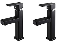 2x mawialux wastafelkraan - mat zwart - afbeelding 1 van  32